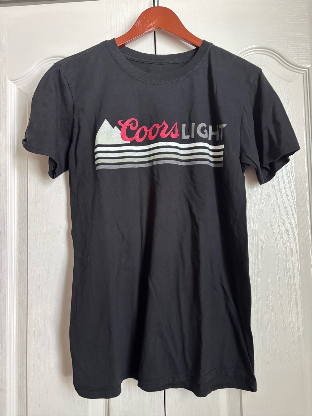 Unisex Coor light Black Short Sleeve Logo Tee